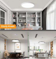 Plafonniers LED ronds modernes à montage en surface, 3 CCT, 3 couleurs, pour chambre à coucher