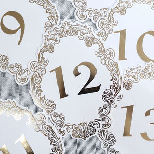 Decoración para Fiestas de Boda, Cumpleaños, Baby Shower, Tarjetas de Lugar para Mesa <span class=keywords><strong>con</strong></span> Números Diferentes - Product Image 3