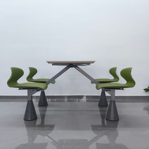 Ensemble de salle à manger 4 pièces jaune-vert avec structure de support durable pour enfants - Product Image 5