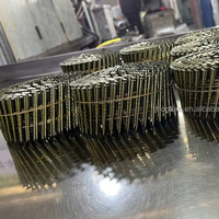 Clous en bobine de 2 pouces et 2,5 pouces à tige filetée pour palettes, pour pistolet à clous pneumatique, provenant d'usine chinoise
