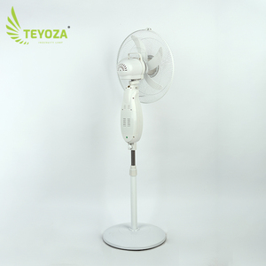 Air <strong>Cooler</strong> 12v <strong>Ac</strong> Dc Ventilador Solar Rechargeable Standing Fan with Light and Remote Control - Product Image 5