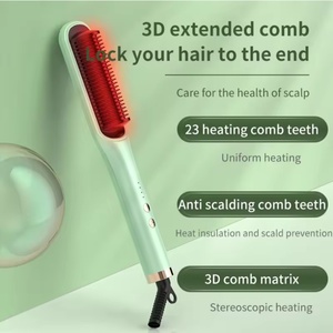 เครื่องหนีบผมอัจฉริยะระดับมืออาชีพ ปิดอัตโนมัติ หมุนได้ 360 องศา ที่หนีบและม้วนผม 2 in 1 หวีหนีบผมตรง - Product Image 4