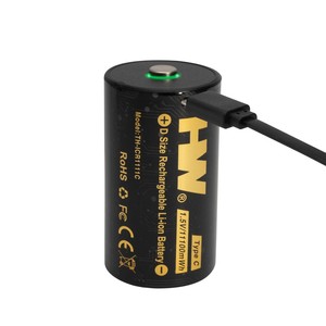 Baterías Recargables OEM al por Mayor, Tamaño D, Paquete 2 en 1, 1.5V, Voltaje Constante, 11100mWh, Batería de Iones de Litio con Puerto USB-C - Product Image 1