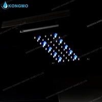 Noir mat 304 acier inoxydable LED salle de bain douche panneau mural design contemporain eau chaude froide pluie pulvérisation Offre Spéciale
