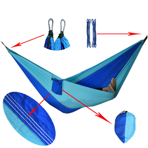<span class=keywords><strong>Hamaca</strong></span> doble ligera para acampar, con bolsa <span class=keywords><strong>de</strong></span> transporte, portátil, para <span class=keywords><strong>interior</strong></span>, exterior, senderismo, Camping, mochilero - Product Image 4