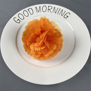 Cabeza de flor de caléndula artificial caliente 9CM cabezas de clavel de seda falsa para Decoración - Product Image 6