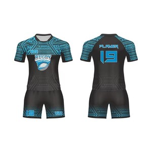 Op maat gemaakte rugby shirts en shorts sets voor heren, OEM sublimatie rugby league set - Product Image 1
