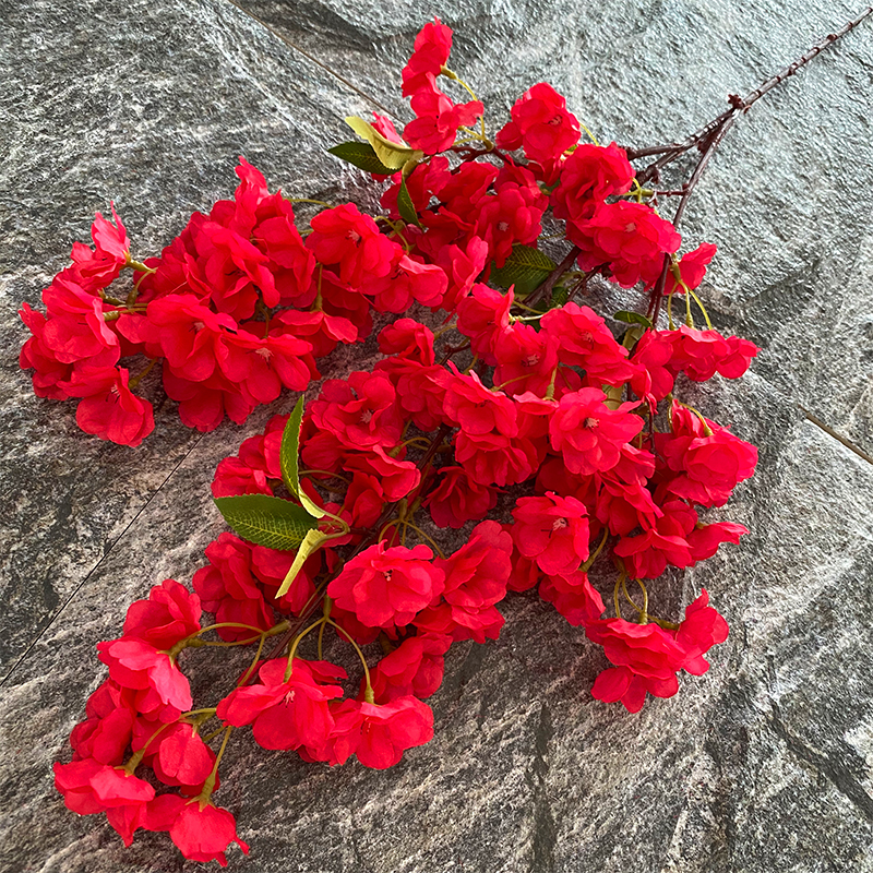 Fleurs artificielles bon marché nouvelle fleur de cerisier de jardin