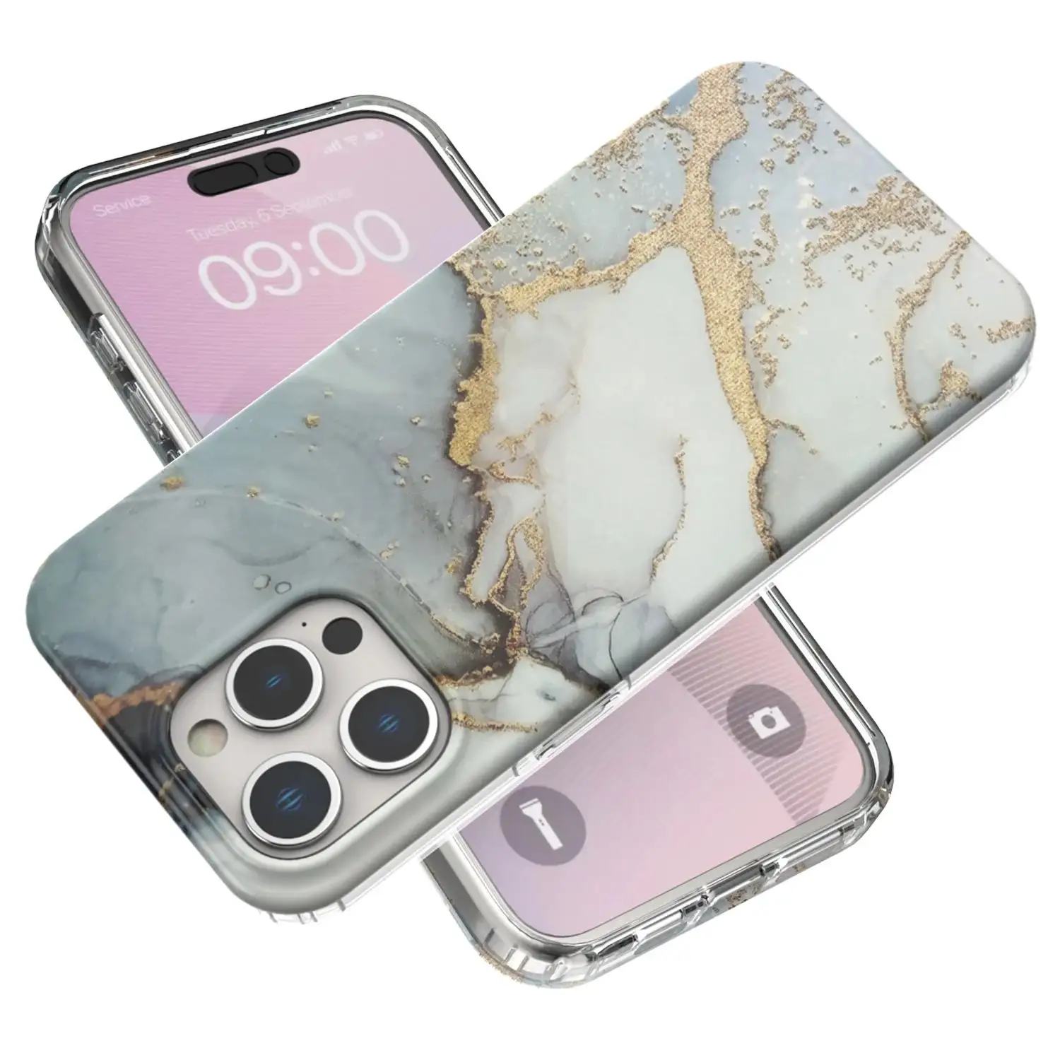 Luxe Slanke Stenen Marmeren Ontwerp Schokbestendige Kleurrijke Achterkant Telefoonhoes Funda Telefoon Hoesje Voor Iphone 15 Pro Max 15pro 15Plus