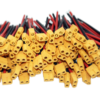 Connecteurs USB mâles banane XT30U-M à courant élevé, étanches IP67, pour batteries d'avionique, avec câble d'extension de 10 cm et boîtier en nylon