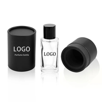 Juego de Botellas de Perfume de Lujo Personalizadas de 30 ml, 50 ml y 100 ml, Cilindro Redondo Vacío con Tapa Magnética y Pulverizador, Caja con Logotipo