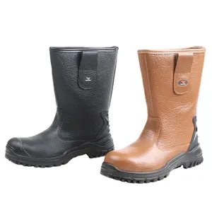 Recién llegado, botas de seguridad de alta calidad Industrial, cómodos zapatos de seguridad de construcción con punta de acero para hombres de trabajo