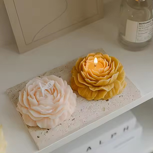 Velas Aromáticas Personalizadas para Decoración del Hogar, Velas de Lujo con Forma de Flor de Peonía, Velas Aromáticas al por Mayor - Product Image 3