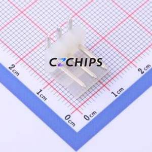 HC-3.96-3A3W Wire-to-Board Pin Header Bent Lead Through Hole,P=3.96mm Connector 1x3P 3.96mm Right Angle Insert CH - Product Image 1