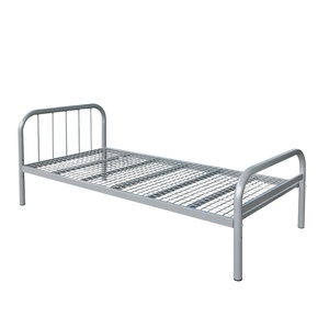 Modern tek Metal çerçeve yüksek yatak tam boy öğrenciler için tasarlanmış yetişkinler için yatak yurtları okul ev kullanımı bangladeş - Product Image 1