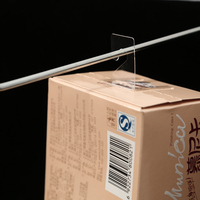 Attaches de suspension transparentes avec crochet en J, norme européenne