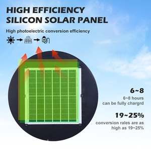 Hiệu Quả Cao Lfpo4 Chất Lượng Cao Pin Điện Tất Cả Trong Một 100W 200W 300W UFO Ngoài Trời Cực Ánh Sáng Vườn Năng Lượng Mặt Trời Đèn Với Cảm Biến - Product Image 4