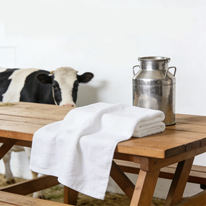 Serviette de nettoyage carrée en coton pur, poids moyen, absorbante, pour usage à la ferme et au ranch - Product Image 1