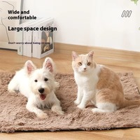 Tapis de sol épais et confortable pour animaux de compagnie, en peluche douce et lavable, idéal pour l'hiver, avec impression sur polybag, vente chaude
