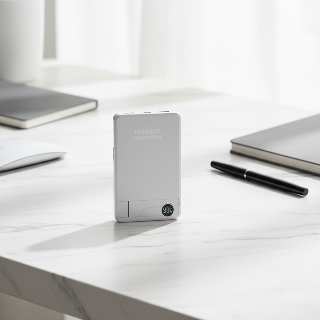F15B Aluminum Alloy Magnetic Power Bank with LED Display Foldable Stand 15W Wireless Charger Ultra Slim 5000mAh/10000mAh 4-in-1