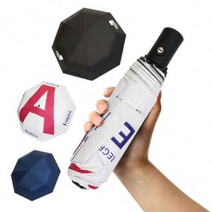 Hot Sale High-Grade Wholesale Promotional Custom Logo Print 3 <b>Folding</b> Umbrella UV Compact Umbrella with logo - Product Image 1