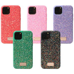 الصلب الغطاء الخلفي الفضة اللون بلينغ بلينغ مجموعة ترتر براقة حجر حقيبة هاتف محمول ل فون 11 X Xs ماكس XR - Product Image 3