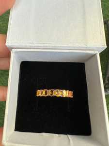 Anillo de Citrino en Oro Sólido de 10K, 14K, 18K, Corte Ovalado, Anillo Minimalista con Gema Amarilla, Joyería para Mujer, Regalo - Product Image 3