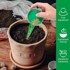 เครื่องปลูกเมล็ดพันธุ์แบบปรับได้, เครื่องปลูกต้นกล้า และเครื่องเจาะรูสำหรับปลูกต้นกล้า อุปกรณ์ทำสวนแบบใช้มือ - Product Image 6