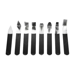 New Product High Quality Art Tools Rubber-Covered Handle Ceramic Fine Art Knife Set For Artist