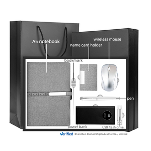 7 Piece Set <strong>Power</strong> <strong>Bank</strong>/Bookmark/USB/Mouse/Business Card Case Notebook Pen Set Gift for Office
