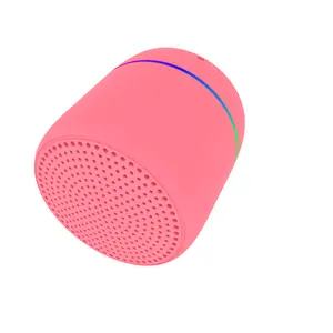 Portátil mini música BT speaker com arco-íris macaron LED cor doces Som Sem Fio Ao Ar Livre Speaker Para Festa/Piquenique Atividades