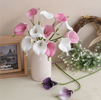 Mini Calla Lily en EVA, style INS, décoration en gros, fleur artificielle pour mariage, décoration de la maison, fête de mariage, fleur à main, nouveau produit