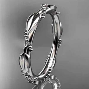 Anello Vintage a Foglia per Donne, Stile Minimalista e Fresco, Anello da Mignolo, Accessorio Moda per Dita, Regalo - Product Image 1