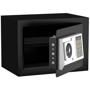 Coffre-fort électronique numérique avec clavier, 25 cm, coffre-fort de sécurité antivol en acier pour la maison, le bureau, l'hôtel, les bijoux et l'argent - Product Image 1