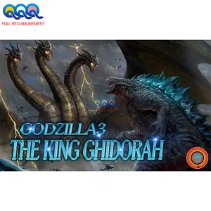 Godzilla 3 The King ghidarah Arcade menembak ikan permainan meja senang menangkap ikan papan permainan