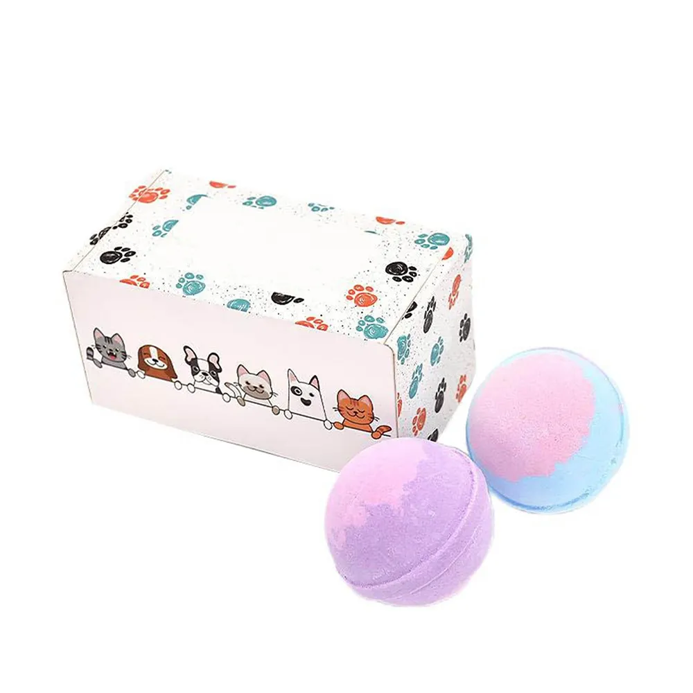 2 uds bolas de sal de baño Natural champú juego de bombas de baño para perros con baño de burbujas bombas de baño SUMINISTROS DE ASEO