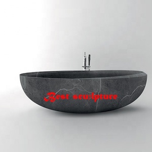 <span class=keywords><strong>Vasca</strong></span> <span class=keywords><strong>da</strong></span> Bagno Ovale <span class=keywords><strong>in</strong></span> Marmo Nero Marquina, Scultura Moderna e Lussuosa per Villa, con Funzione Idromassaggio, <span class=keywords><strong>Vasca</strong></span> <span class=keywords><strong>in</strong></span> <span class=keywords><strong>Pietra</strong></span> <span class=keywords><strong>in</strong></span> Vendita - Product Image 4