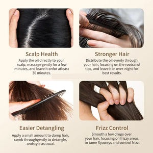 Grosir Label pribadi minyak rambut Rosemary organik terbaik perawatan kulit kepala alami untuk penumbuh ulang rambut cepat dan perbaikan untuk uniseks - Product Image 6