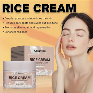 Crème <span class=keywords><strong>Visage</strong></span> au Riz Bio Naturel, Enrichie en Collagène, Acide Hyaluronique et Vitamine C, Hydratante, Anti-Âge, Végane, 50ml, Anti-Acné, Éclaircissante, Pour Tous Types de Peaux - Product Image 3