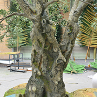 Grand olivier artificiel personnalisé décoration de paysage artificielle tronc en fibre de verre faux arbre décoration artificielle arbres