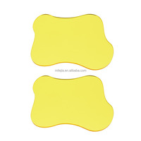 Sous-verres en acrylique transparent coloré, plaques décoratives, sous-verres de bureau en acrylique, sous-verres pour tasses à boire, ornements de table pour table basse
