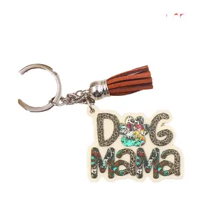Ювелирные изделия Syasibo MD102KH12541 Новый CN Собака Мама модный акриловый брелок милый металлический железный и пластиковый ключ для подарка на День Матери