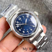 Nouvelle montre de terrain étanche Tandorio 20BAR NH35 PT5000 36mm pour homme et femme, montre mécanique sportive en acier, verre saphir, pilote