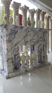 Cheminée en marbre d'Italie, <span class=keywords><strong>insert</strong></span> de cheminée en marbre, cheminée en marbre blanc de Carrare - Product Image 5