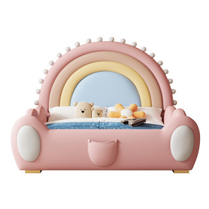 <span class=keywords><strong>Pont</strong></span> arc-en-ciel <span class=keywords><strong>lit</strong></span> <span class=keywords><strong>pour</strong></span> enfants fille princesse <span class=keywords><strong>lit</strong></span> superposé bois confortable chambre salon - Product Image 6