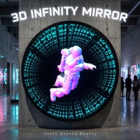 Zhilin Nouveau Design Enseigne Miroir Infini à Texte Personnalisé, Enseigne Néon Artistique, Décorations Néon pour Chambre, Enseigne de Bar, Enseigne Néon Personnalisée, Art Mural