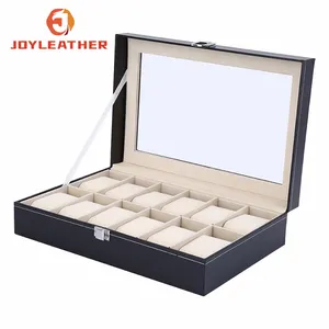 New Arrival Custom Logo Luxury PU Leather Watch Organize Cases Leather Mini Travel Watch Boxes
