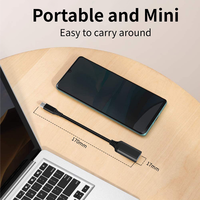 Adaptador USB C a USB 3.0, Cable OTG de 5 Gbps, Tipo C Macho a USB A Hembra, Trenzado de Nailon y Aluminio, Compatible con Laptop