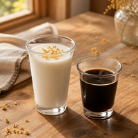 Vente en gros de tasses à lait en verre réutilisables, tasses à café en verre à paroi simple avec impression mignonne