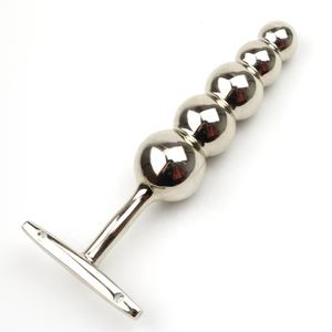 Grande Butt Plug in metallo Super Big Size metallo anale Dildo Plug massaggiatore giocattoli del <span class=keywords><strong>sesso</strong></span> con perline donne uomini prodotti del <span class=keywords><strong>sesso</strong></span> - Product Image 1